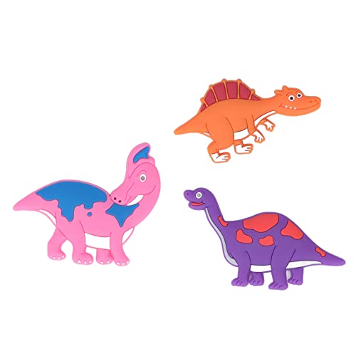 Ubersweet® Dinosaur Refrigerator Magnets, Refrigerator Magnets Glossy Appearance PVC Resin Glue for Kitchen for Toys for Magnetic Objects