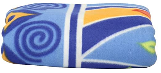 Arnav ® Fleece Single Bed Multicolor Printed AC Polar Blanket - Set of 1