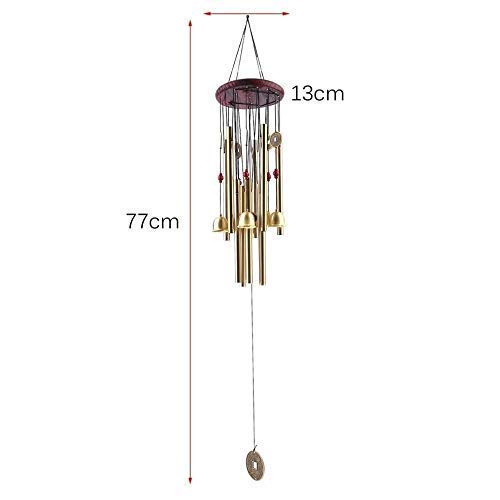 TIMESETL Fengsui Metal Wind Chime for Home Decor (24 inch, Multicolour)