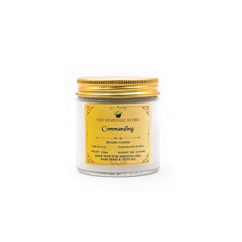 The Remedial Store Healing Ritual Money Candle | Luxury Fragrance | Therapy Candle | Glass Candle | Jar Candle | Soy Wax Candle | Smokeless Wax Candle | 30 Hours Burning Time (Commanding)