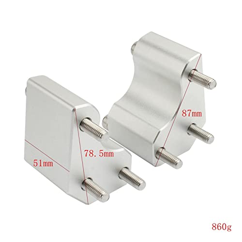 UJEAVETTE Aluminum Handlebar Risers for GTR1400 Easy Install Silver