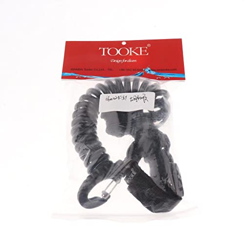 bnf® Scuba Diving Elastic Spring Coil Torch Lanyard Quick Release Buckle Black A | Water Sports | Scuba & Snorkeling | Other Scuba & Snorkeling