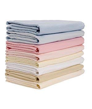 BD Weaves Cotton Solid/Plain White Bedsheet For Single Bed