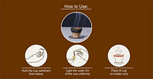 Satguru Cow Panchgavya Dhuni Cups (Empty), Sambrani Dhoop Cups (100 Pieces)