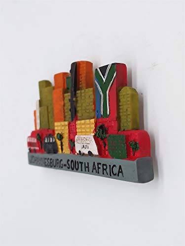 3D Johannesburg South Africa Fridge Magnet Travel Souvenir Gift,Home & Kitchen Decoration Magnetic Sticker,South Africa Refrigerator Magnet Sticker