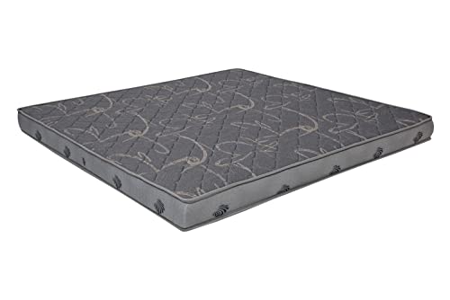 KWAALITY Duro Mattress | True Orthopedic Mattress | Supportive Rebonded Foam Firm Mattress (Grey, 70.5X46.5X4.5)