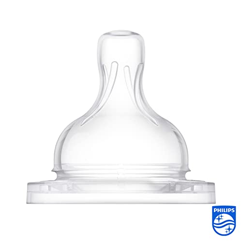 Philips Avent Classic Teat Fast Flow Nipple - 4 holes/6months+ (Pack of 2)