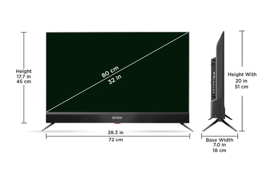 Intex 80 cm (32 inch) HD Ready LED Smart Android TV (LED-SHV32108)