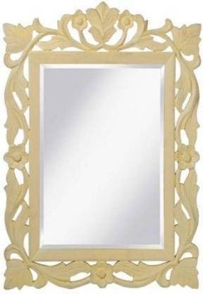 VAS Collection MDF Mirror Frame for Wall Decor,Bedroom,Living Room,Bathroom & Hallway,24"x18" (Yellow)