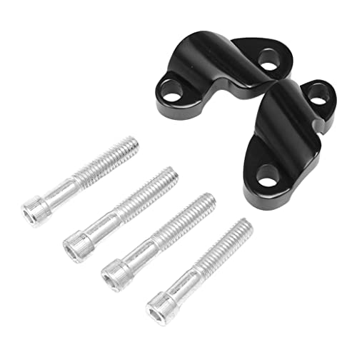 LOOM TREE® Motorcycle Aluminum Handlebar Riser Kit For Harley Sportster 1200X Black | 1 Pair Bar Mounts And Bolts