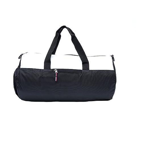 Tommy Hilfiger Kendall Polyester 28Cm Gym Bag Duffel for Unisex - Black+White