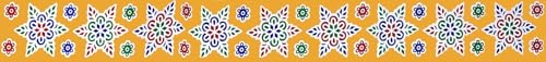ABS HERBALS Vinyl Self-Adhesive Rangoli/Kolam Sticker ? Traditional Handmade Kolam Art/Design Sticker for : Pooja Room, Home Entrance, Tile, Floor, (Meroon:MM2,MP2 Pack of 4Pcs)