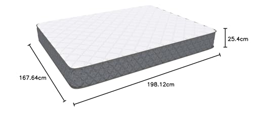 USHA SHRIRAM Rizewell 8 inch Queen Size High Performance Pocket Spring Mattress|Hypercool Ventillation|with NPSS Technology|Soft Comfort|for Hot Sleepers|7 Year Warranty (L x W: 78 inch x 66 inch)