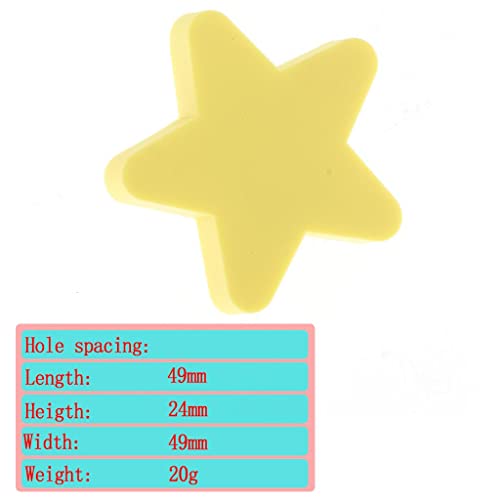 Wowobjects® Cartoon Drawer Handle Pulls New Children's Room Decoration Yellow Star_S