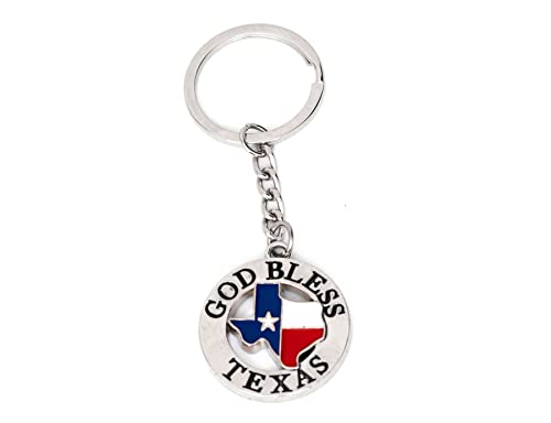 Texas Bundle Souvenir Gift Metalic Magnet Set Fridge Magnet with Texas Souvenir Hat, Boot and God Bless Texas Key Chain (Magnet 12pcs Keychain 3 pcs)