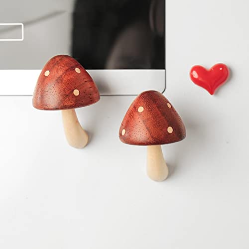 ATORSE® Wooden Fridge Magnets Mushroom Vegetable Souvenir Office Magnets Decorative