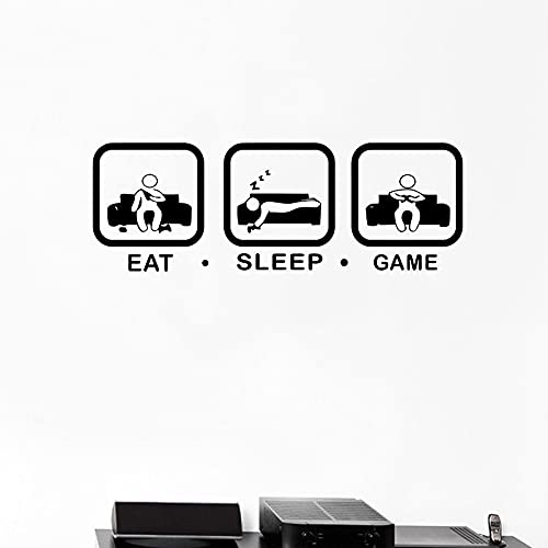 GADGETS WRAP Wall Decal Vinyl Sticker Wall Decoration - Eat Sleep Game Wall