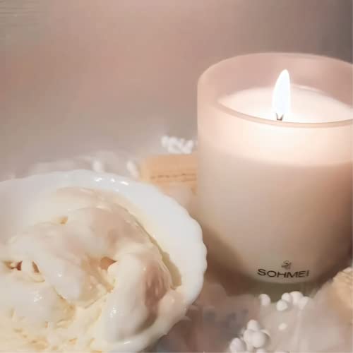 SOHMEI | Dessert Delight | Coconut Wax Scented Candles | Vanilla, Vanilla Beans (200 g)