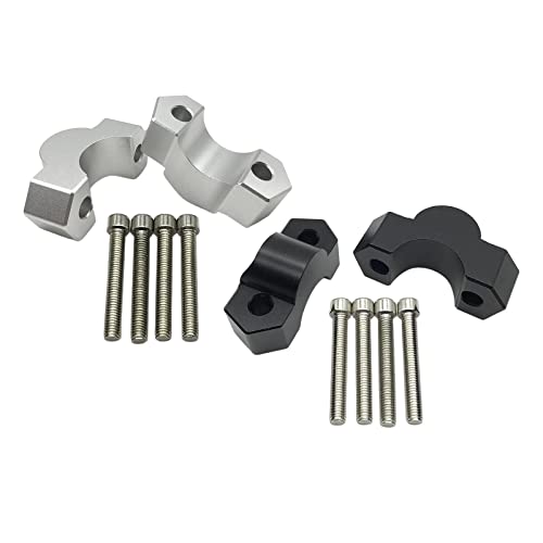 LOOM TREE® 2Pcs Motorcycle Handlebar Riser For F850Gs F850Gs Adv 2018-2020 Black | 1 Pair Handlebar Risers (With Mounting Screws)