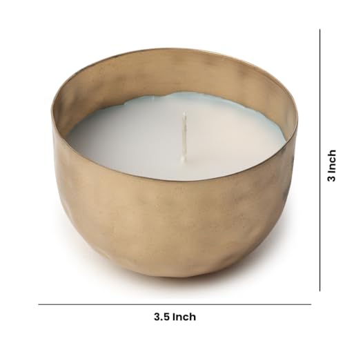 Crafty Essentials Decorative Metal Candle Best for Home Decoration Christmas Party Diwali Height 3x3.5 inch