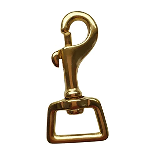 bnf® Solid Brass Square Swivel Trigger Clip Snap Hook Bag Clasp Key Chain 20x59mm | Water Sports | Scuba & Snorkeling | Other Scuba & Snorkeling