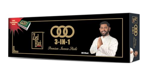 Zed Black 3 in 1 Monthly Pack Incense Sticks - Aroma Sticks (Pack of 3)