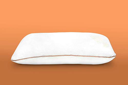 Flo Extra Soft Pillow - Aloe Vera Gel Infused Microfiber Pillow with Adjustable Thickness (27 X 17 Inches, White) (Pack of 2)