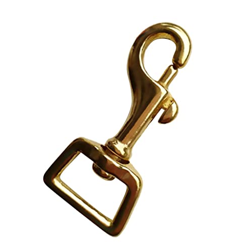 bnf® Solid Brass Square Swivel Trigger Clip Snap Hook Bag Clasp Key Chain 14x58mm | Water Sports | Scuba & Snorkeling | Other Scuba & Snorkeling