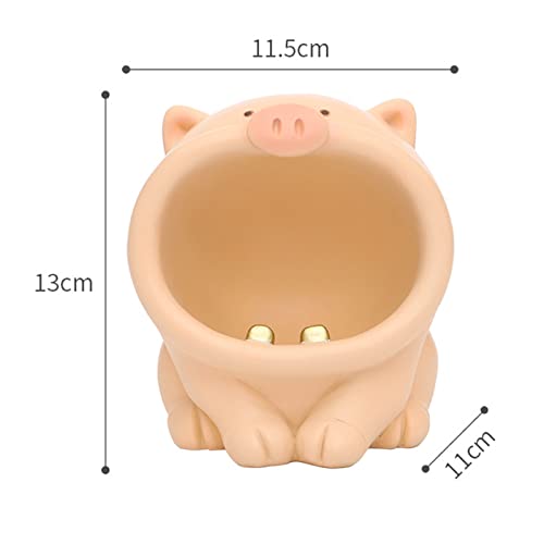 MYADDICTION Resin Animal Ashtray Centerpiece Statue for Indoor Outdoor Desktop Mens Gift Light Pink
