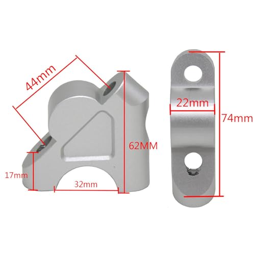 CALANDIS™ Motorcycle Handlebar Riser Kit for R1200GS Adv LC 2013-2017 Silvery | Risers | Handlebars, Grips Levers | Motorcycle Parts