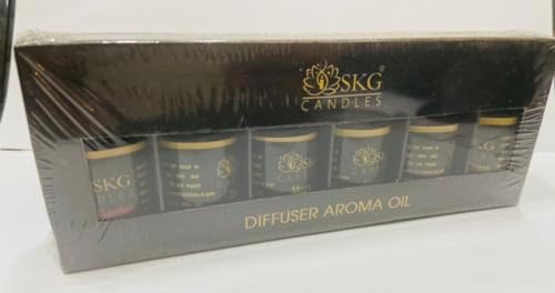 SKGCANDLES Aromas Essential Oil - Aroma Oil for Home Fragrance Best for Aromatherapy Used in Diffusers, Candles, Air Fresheners,Pack of 12