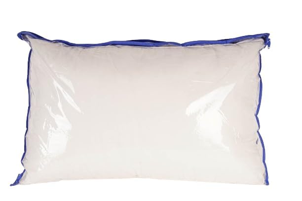 The Byke Home Comfort Micro Super Soft Box Pillow - 17 x 27 Pack of 4 | Premium Microfiber Fill | Perfect Neck Support for Back and Side Sleepers | Washable - White