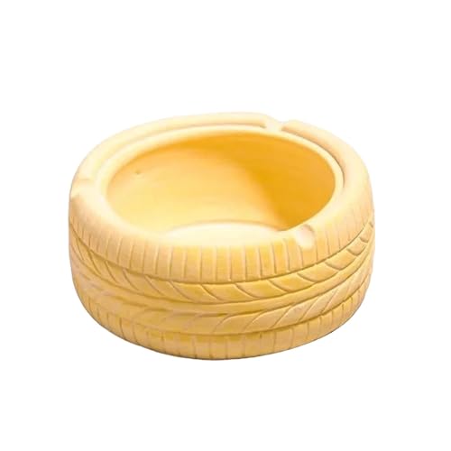 Tire Shape Ashtray Resin Decoration Ashtray for Living Room Home Accessories Yellow|Home & Garden|1 Tire Shape Ashtray