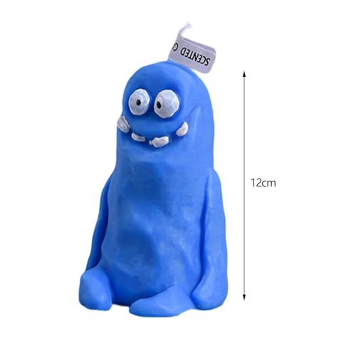 SAZ DEKOR Funny Scented Candles Gifts Decorative Candles for Anniversary Office Bedroom Blue 12cm