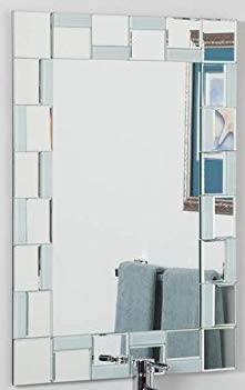 Cheval Glass Multi Glass Designed Venetian Wall Mirror for Washbasin, Bathroom - 18 X 24 Inches