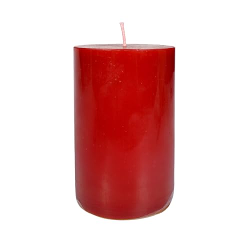 Cylindric Color Candle - 300 GMS. (Red/Pomegranate)