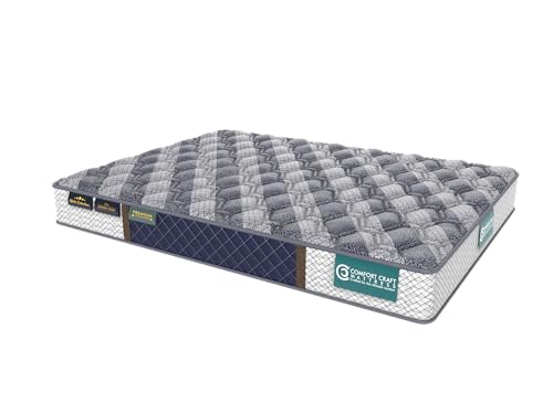 Orthopedic Mattress High Density (HD) Foam for Bed Medium Soft & Hard 4 Inches 2 Layered Medium Soft & Firm Support | King Size Gadda