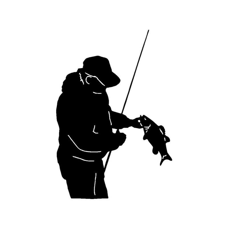 GADGETS WRAP Vinyl Wall Decal Sticker Fisherman Sport Fishing Personalized Car Stickers