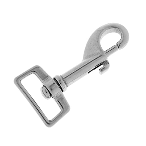 LOOM TREE® 316 Stainless Steel Square Eye Swivel Bolt Snap Hook Diving Clip 7.2 x 3.4cm | Water Sports | Scuba & Snorkeling | Other Scuba & Snorkeling