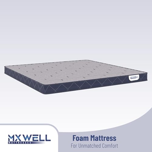 MXWELL Ortho Plus 5 inch Single High Density (HD) Foam & High Resilience (HR) Foam Mattress (L x W: 72 inch x 30 inch)