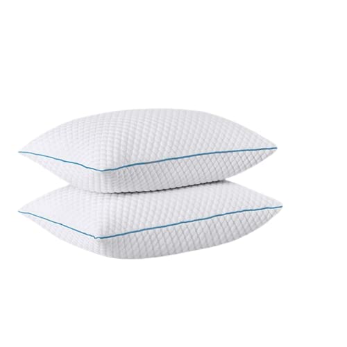 JY Conjugated Fiber Pillow with Knitted Fabric Antic White 320 GSM ( 68 x 40 cm ) Set of 2 PC