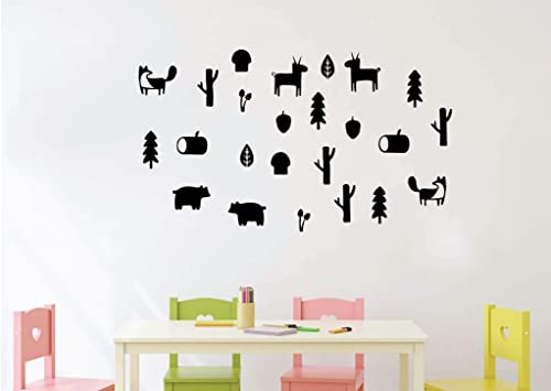 VVWV Kids Wall Stickers for Kindergarten Play School Study Bed Room Home & Kitchen Decor L x H 80 x 50 Cms