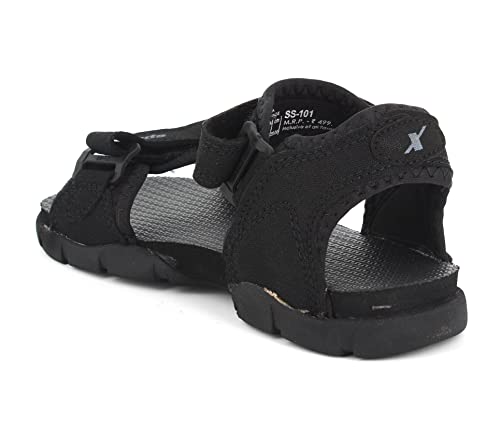 Sparx mens SS 101 | Latest, Daily Use, Stylish Floaters | Black Sport Sandal - 6 UK (SS 101)