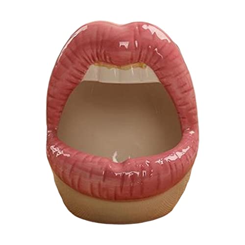 SECRET DESIRE™ Lips Cigar Ashtray Ceramic Ashtray Lips Ashtray Boyfriend Gift Pink B