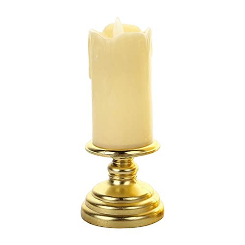 ATORSE® Flameless Candle Flickering Votive Candles Tealight Decor for Desk Festival 7Cmx16Cm