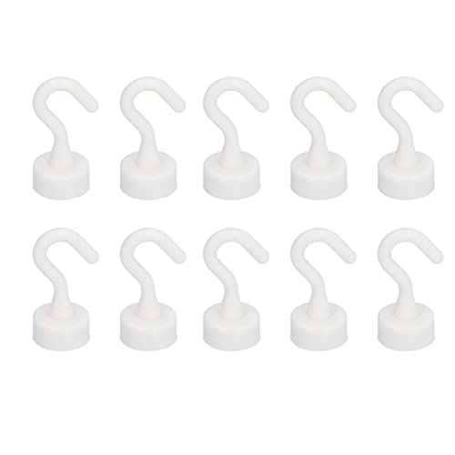 BROLEO Magnetic Hook, 10Pcs Magnet Hooks Heavy Duty ABS Portable for Home Use for Kitchen