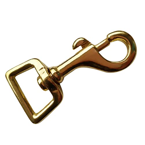 bnf® Solid Brass Square Swivel Trigger Clip Snap Hook Bag Clasp Key Chain 20x59mm | Water Sports | Scuba & Snorkeling | Other Scuba & Snorkeling
