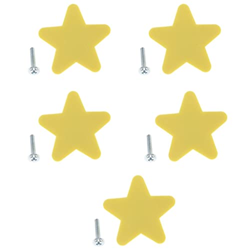 Wowobjects® Cartoon Drawer Handle Pulls New Children's Room Decoration Yellow Star_S