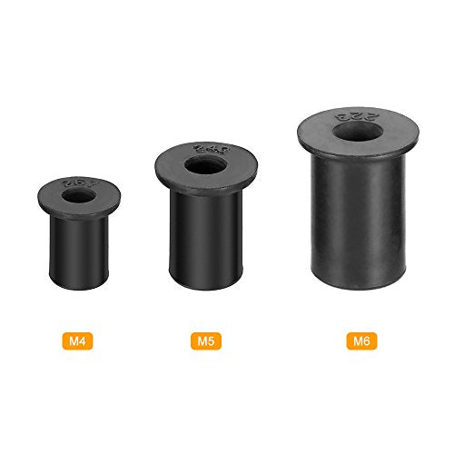 Qunan 6pcs M4/M5/M6 Kayak Rubber Well Nut Fasteners Wellnuts Kayak Acc ories