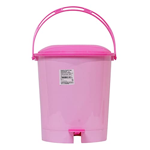 More Essentials Plastic Pedal Dustbin asso Big nos,Pink